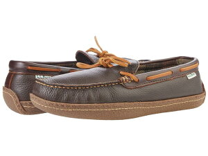�G���G���r�[�� �����Y �V���[�Y �T���_�� L.L.Bean Hand Sewn Slippers Flannel-Lined Brown �u���E��