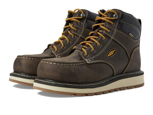 L[ Y V[Y u[cECu[c KEEN Utility Cincinnati 6" Waterproof (Carbon Toe) Dark Chocolate/ `R[g