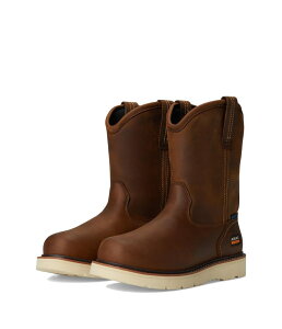 �A���A�g �����Y �V���[�Y �u�[�c�E���C���u�[�c Ariat Rebar Wedge Pull-On Waterproof Work Boots Distressed Brow