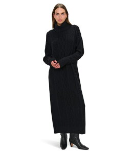 �E�~�[���A���[�� ���f�B�[�X �g�b�v�X �����s�[�X �~�f�B Show Me Your Mumu Montreal Midi Dress Black Cable Kni �u���b�N