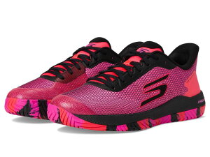 �X�P�b�`���[�Y �����Y �V���[�Y �X�j�[�J�[ SKECHERS Pickleball Viper Court Pro 2.0 Sneaker Black/Hot Pink �u���b�N