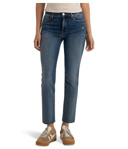 �J�b�g�t�����U�N���X ���f�B�[�X �{�g���X �f�j���p���c �A���N�� KUT from the Kloth Reese High-rise Fab Ankle Straight Raw Hem Intuition