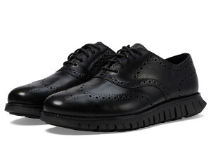 �R�[���n�[�� �����Y �V���[�Y �I�b�N�X�t�H�[�h �E�B���O�`�b�v Cole Haan Zerogrand Remastered Wingtip Oxford Black/Black �u���b�N