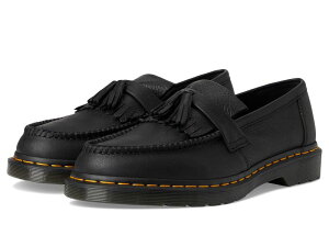 hN^[}[` Y V[Y Xb|E[t@[ U[ Dr. Martens Adrian Yellow Stitch Leather Loafers Black ubN