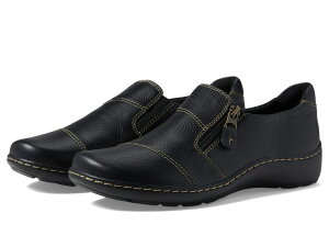 N[NX fB[X V[Y IbNXtH[h Clarks Cora Harbor Black Leather ubN