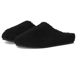 �I�[���o�[�Y �����Y �V���[�Y �T���_�� �E�[�� Allbirds Wool Slipper Fluff Natural Black ( �u���b�N