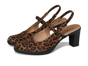 CtXgCh fB[X V[Y q[ LifeStridevoke Slingback Shoes Brown Leopard uE
