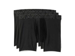 A_[A[}[ Y A_[EFA {NT[pc Under Armour 3-Pack Performance Tech Solid 6" Boxer Briefs Black ubN