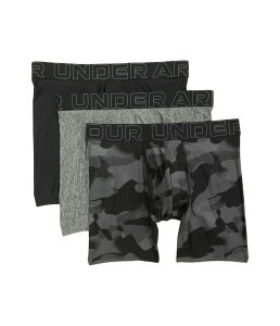 �A���_�[�A�[�}�[ �����Y �A���_�[�E�F�A �{�N�T�[�p���c �v�����g Under Armour 3-pack Performance Tech Print 6 �h Boxer Briefs Black �u���b�N