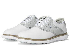 �t�b�g�W���C �����Y �V���[�Y �X�j�[�J�[ FootJoy Traditions Golf Shoes- Previouseason White/Grey/Whit �z���C�g