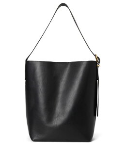 ���C�h�E�F�� ���f�B�[�X �o�b�O ���U�[ Madewell Thessential Bucketote in Leather True Black �u���b�N