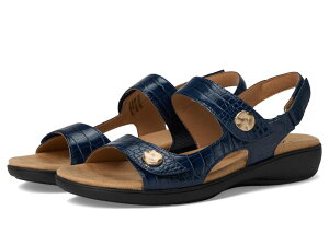 �g���b�^�[�Y ���f�B�[�X �V���[�Y �T���_�� Trotters Romi Croco Navy �l�C�r�[