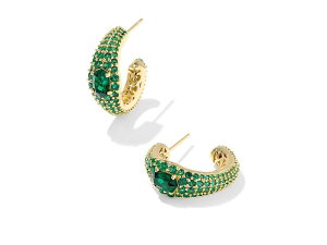 �P���h���X�R�b�g ���f�B�[�X �A�N�Z�T���[ �s�A�X�E�C�������O Kendra Scott Bella Hoop Goldark Green �O���[��