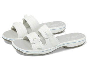 N[NX fB[X V[Y T_ Clarks Breeze Piper White Synthetic zCg