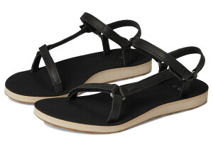 �e�o ���f�B�[�X �V���[�Y �T���_�� Teva Original Universal Slim Lea Black/Tan �u���b�N