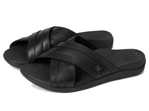oCIjbN Y V[Y T_ VIONIC Mtide Slide Black Leather ubN