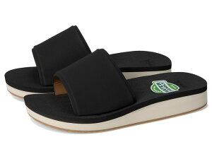 �T�k�[�N ���f�B�[�X �V���[�Y �T���_�� Sanuk Highland Slide Black �u���b�N