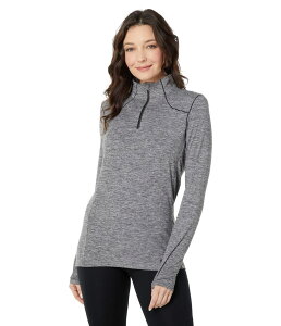 �z�b�g�`���[�Y ���f�B�[�X �g�b�v�X �V���c Hot Chillys Clima-Trek Zip-Tee Grey Heather �O���[