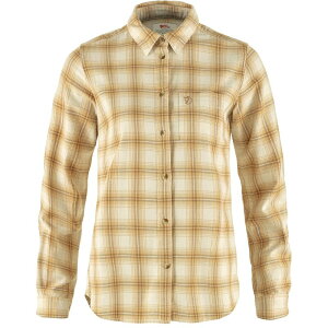�t�F�[�����[�x�� ���f�B�[�X �g�b�v�X �V���c Fjallraven Ovik Flannel Shirt Chalk White/Dun �z���C�g