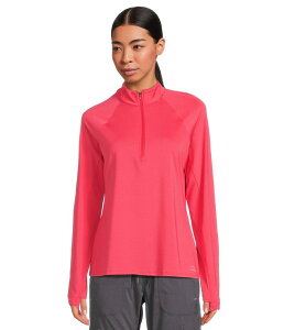 �G���G���r�[�� ���f�B�[�X �g�b�v�X �V���c �n�[�t�W�b�v L.L.Bean Access Trail Quarter Zipulloveruby Coral �R�[����