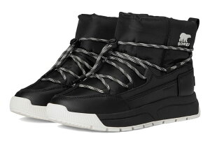 �\���� ���f�B�[�X �V���[�Y �u�[�c�E���C���u�[�c SOREL Whitney III Slip-on Waterproof Black/Sea Salt �u���b�N
