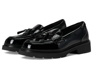 N[NX fB[X V[Y Xb|E[t@[ Clarks Lauryl Tassel Black Patent Sy ubN