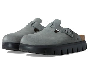 rPVgbN fB[X V[Y T_ XG[h Papillio by Birkenstock Boston Chunky Clog - Suede Basalt Gray O[