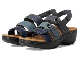 N[NX fB[X V[Y q[ Clarks Merliah 2 Bali Navy Combi Leat lCr[