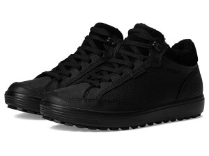GR[ fB[X V[Y u[cECu[c ECCO Soft 7 Warm-lined Gore-tex Chukka Black ubN