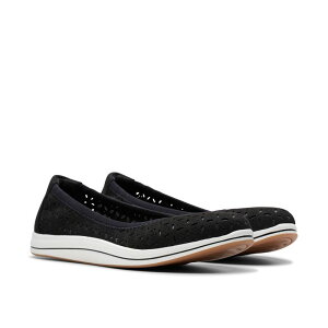 N[NX fB[X V[Y T_ Clarks Breeze Roam Black Textile ubN