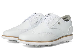 tbgWC fB[X V[Y Xj[J[ FootJoy Traditionshield Tip Golf Shoes White/White/Whi zCg