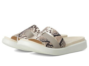 �G�R�[ ���f�B�[�X �V���[�Y �T���_�� ECCO Flowt Oasislide Sandal Moonrock/Python