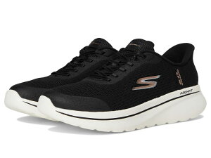 �X�P�b�`���[�Y ���f�B�[�X �V���[�Y �X�j�[�J�[ SKECHERS Performance Go Walk Arch Fit N-joy Ria Hands Free Slip-ins Black/White �z���C�g