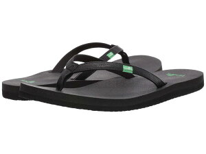 �T�k�[�N ���f�B�[�X �V���[�Y �T���_�� Sanuk Yoga Joy Black �u���b�N