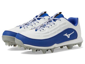 ~Ym fB[X V[Y Xj[J[ Mizuno Finch Elite 6 Low TPU Softball Cleats White/Royal zCg