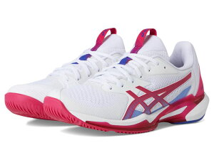 AVbNX fB[X V[Y Xj[J[ ASICSolution Speed FF 3 Tennishoe White/Bright Ro zCg