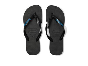 nCAiX Y V[Y T_ S Havaianas Logo Filete Sandals Black/Black/Blu ubN