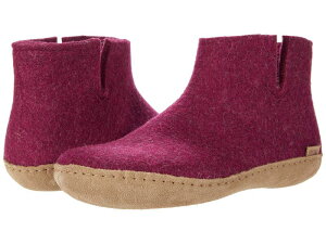 �O���I�v�X �����Y �V���[�Y �T���_�� �E�[�� �u�[�c ���U�[ Glerups Wool Boot Leather Outsole Cranberry
