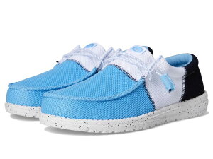 �w�C�f���[�h �����Y �V���[�Y �X���b�|���E���[�t�@�[ ���b�V�� Hey Dude Wally Tri Varsity Mesh Sky Blue/White �z���C�g