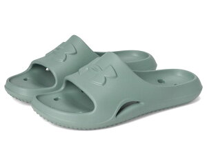 �A���_�[�A�[�}�[ ���f�B�[�X �V���[�Y �T���_�� Under Armour Locker V Silica Green/Si �O���[��