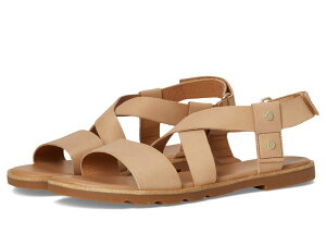 �\���� ���f�B�[�X �V���[�Y �T���_�� SORELla III Crisscrossandals Honest Beige/Gu �x�[�W��
