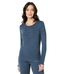 �z�b�g�`���[�Y ���f�B�[�X �g�b�v�X �V���c �N���[�l�b�N Hot Chillys Clima-Trek Crew Neck Nightfall Heath