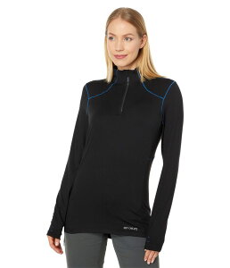 �z�b�g�`���[�Y ���f�B�[�X �g�b�v�X �V���c Hot Chillys Clima-Trek Zip-Tee Black �u���b�N