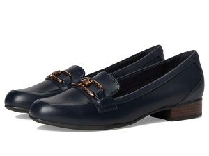 �N���[�N�X ���f�B�[�X �V���[�Y �X���b�|���E���[�t�@�[ Clarks Juliet Echo Navy Leather �l�C�r�[