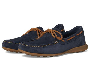 ���b�N�|�[�g �����Y �V���[�Y �X���b�|���E���[�t�@�[ Rockport Dmx Dunphy Dark Blue Suede �u���[