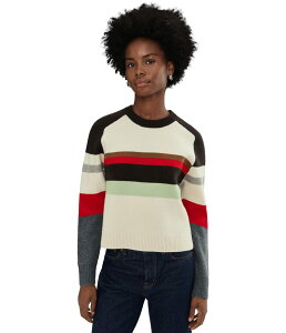 ���C�h�E�F�� ���f�B�[�X �A�E�^�[ �j�b�g�E�Z�[�^�[ Madewell Stripe Aspen Raglan Pullover Arctic �X�g���C�v