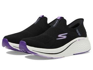�X�P�b�`���[�Y ���f�B�[�X �V���[�Y �X�j�[�J�[ SKECHERS Max Cushioning Elite 2.0 Eternal Hands Free Slip-Ins Black/Purple �u���b�N