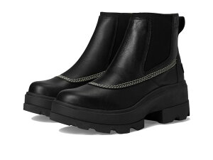 �\���� ���f�B�[�X �V���[�Y �u�[�c�E���C���u�[�c �`�F���V�[ SOREL Joan Frwd Chelsea Black/Bleached �u���b�N