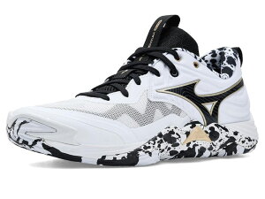 �~�Y�m �����Y �V���[�Y �X�j�[�J�[ Mizuno Wave Momentum 4 Elite White/Gold �z���C�g