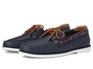 �W�����X�g���A���h�}�[�t�B�[ �����Y �V���[�Y Johnston & Murphy Ventura 2-Eye Boat Shoe Navy Full Grain �l�C�r�[